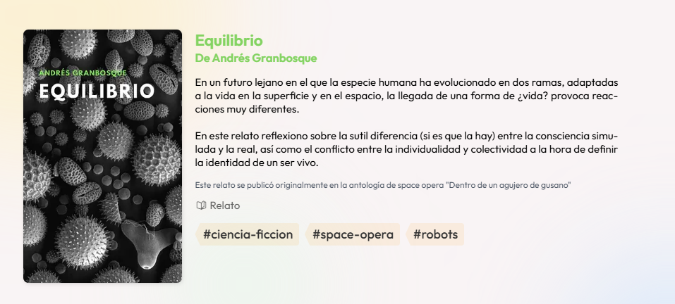 Campo de etiquetas en el formulario de libro